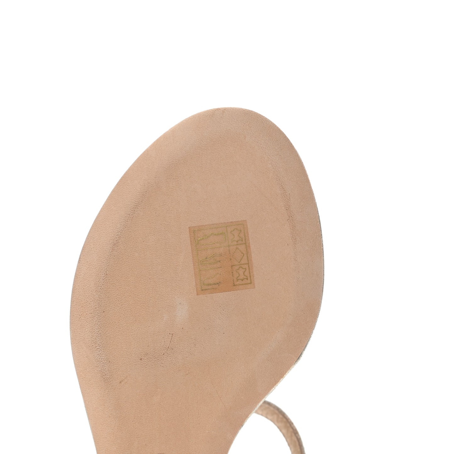 Metallic Suede Cork CC Thong Sandals 36.5 Silver