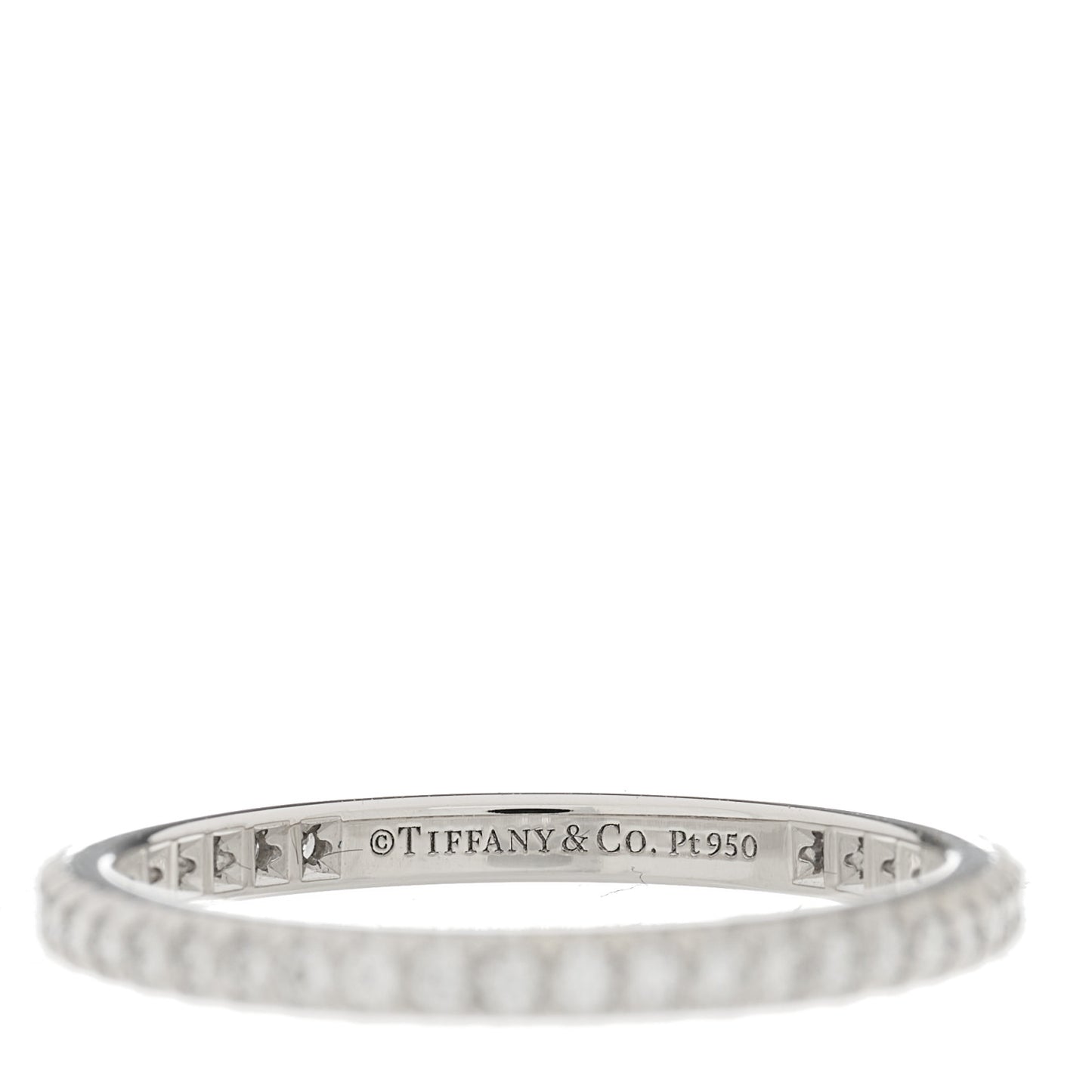Platinum Diamond .30ctw Soleste Eternity Band Ring 54 7