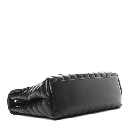 Saint Laurent Calfskin Y Quilted Monogram Medium Loulou Chain Satchel Black 4 of 20
