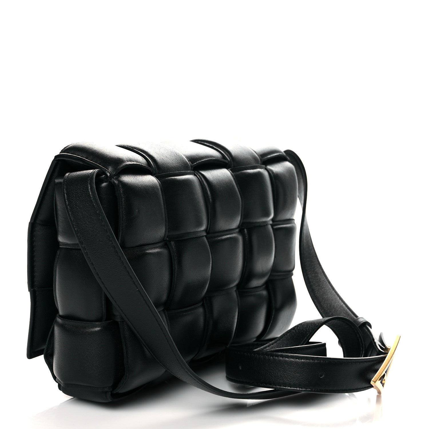 Bottega Veneta Nappa Maxi Intreccio Padded Cassette Crossbody Bag Black 3 of 11