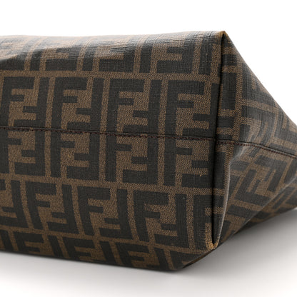 Fendi Zucca Spalmati Medium Roll Tote Tobacco Viola 9 of 16