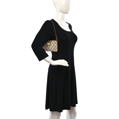 Louis Vuitton Damier Azur Pochette Milla MM 2 of 8