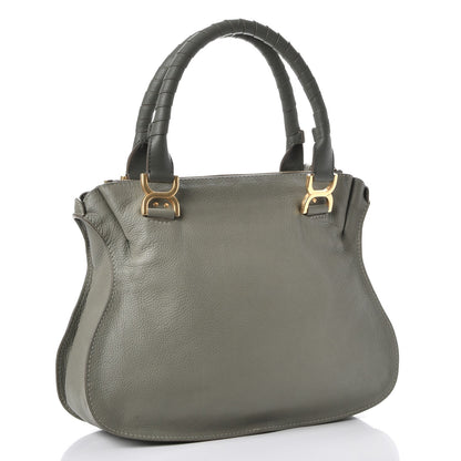 Chloe Calfskin Medium Marcie Satchel Baobab Green 3 of 7