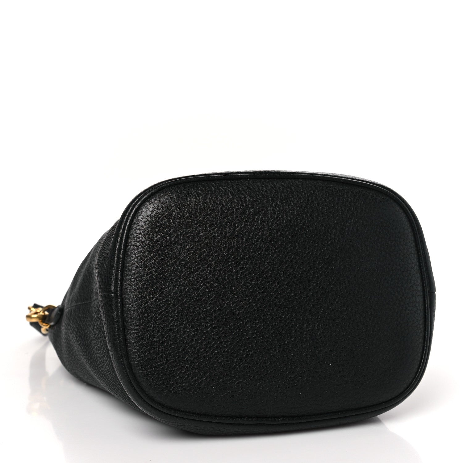 Prada Vitello Daino Bucket Bag Black 4 of 9