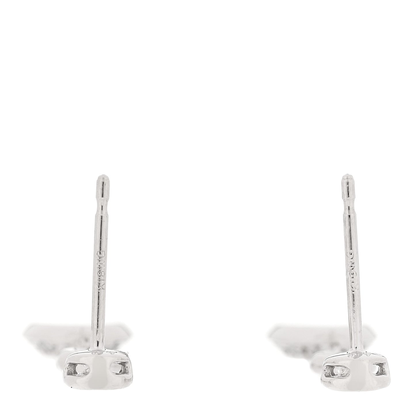 18K White Gold Diamond .80ctw Drop Earrings