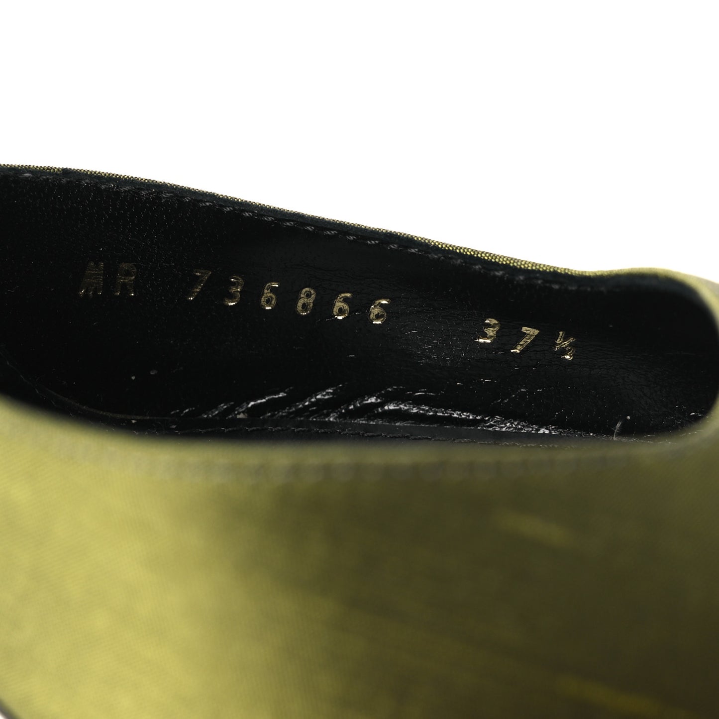 Crepe De Chine Blade 105 Slingback Pumps 37.5 Lime