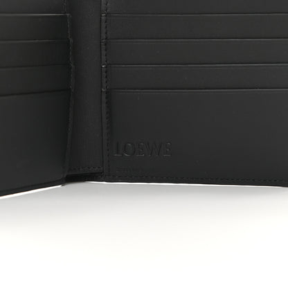 Loewe Grained Calfskin Bi-fold Wallet Grey Black 6 of 9