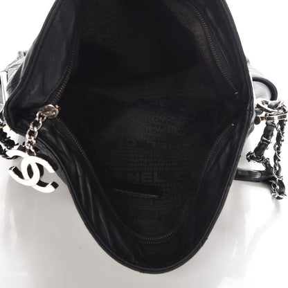 Chanel Lambskin Stitched Medium Ultimate Soft Tote Black 5 of 8