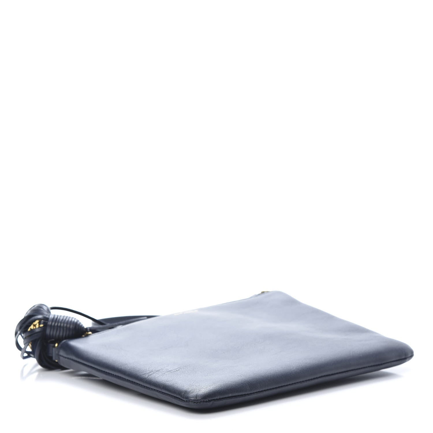 Saint Laurent Calfskin Teen Monogram Crossbody Bag Blue 4 of 12