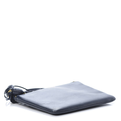 Saint Laurent Calfskin Teen Monogram Crossbody Bag Blue 4 of 12
