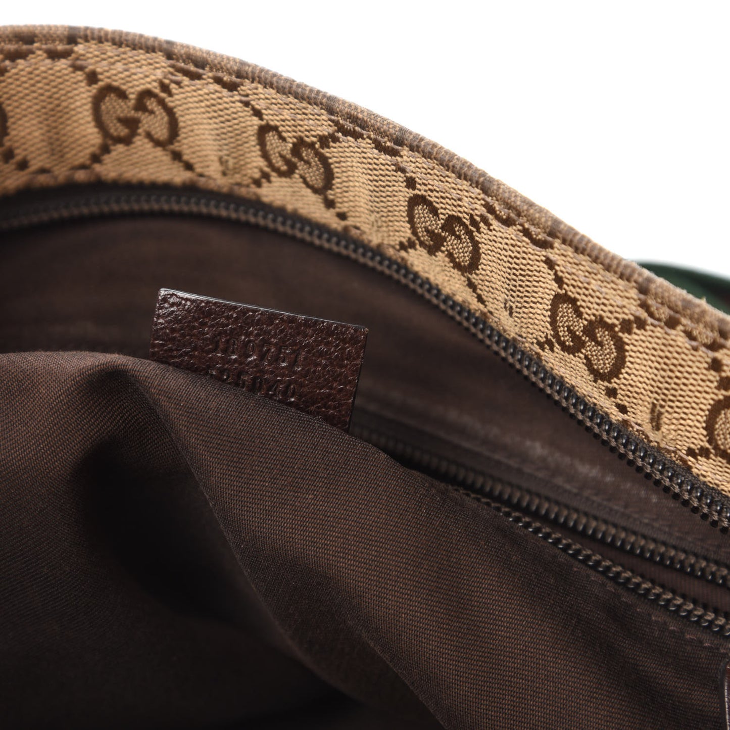 Monogram Web Medium Flat Messenger Bag Brown