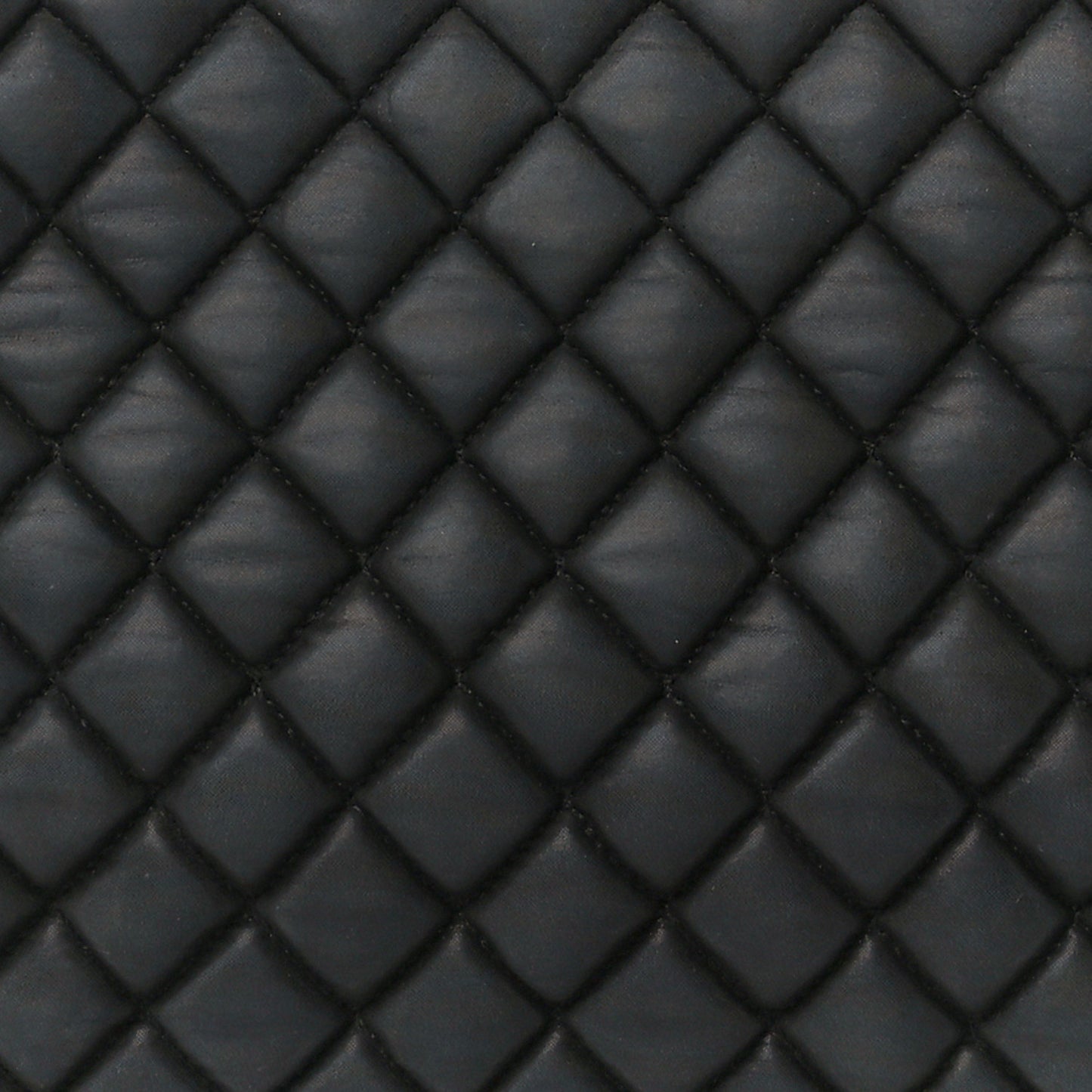 Iridescent Calfskin Small New Bubble Quilt Tote Dark Grey