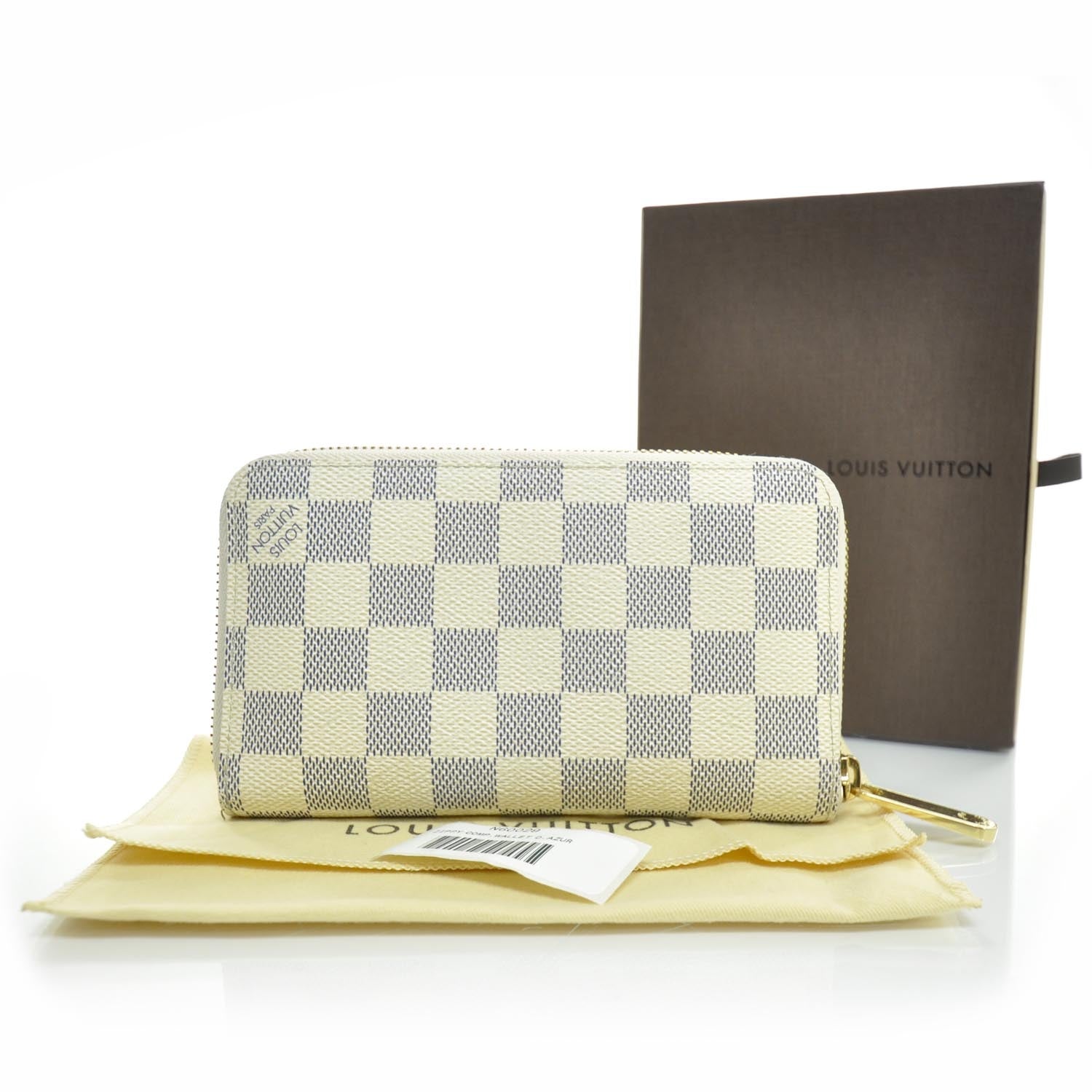 Louis Vuitton Damier Azur Compact Zippy Wallet 2 of 7