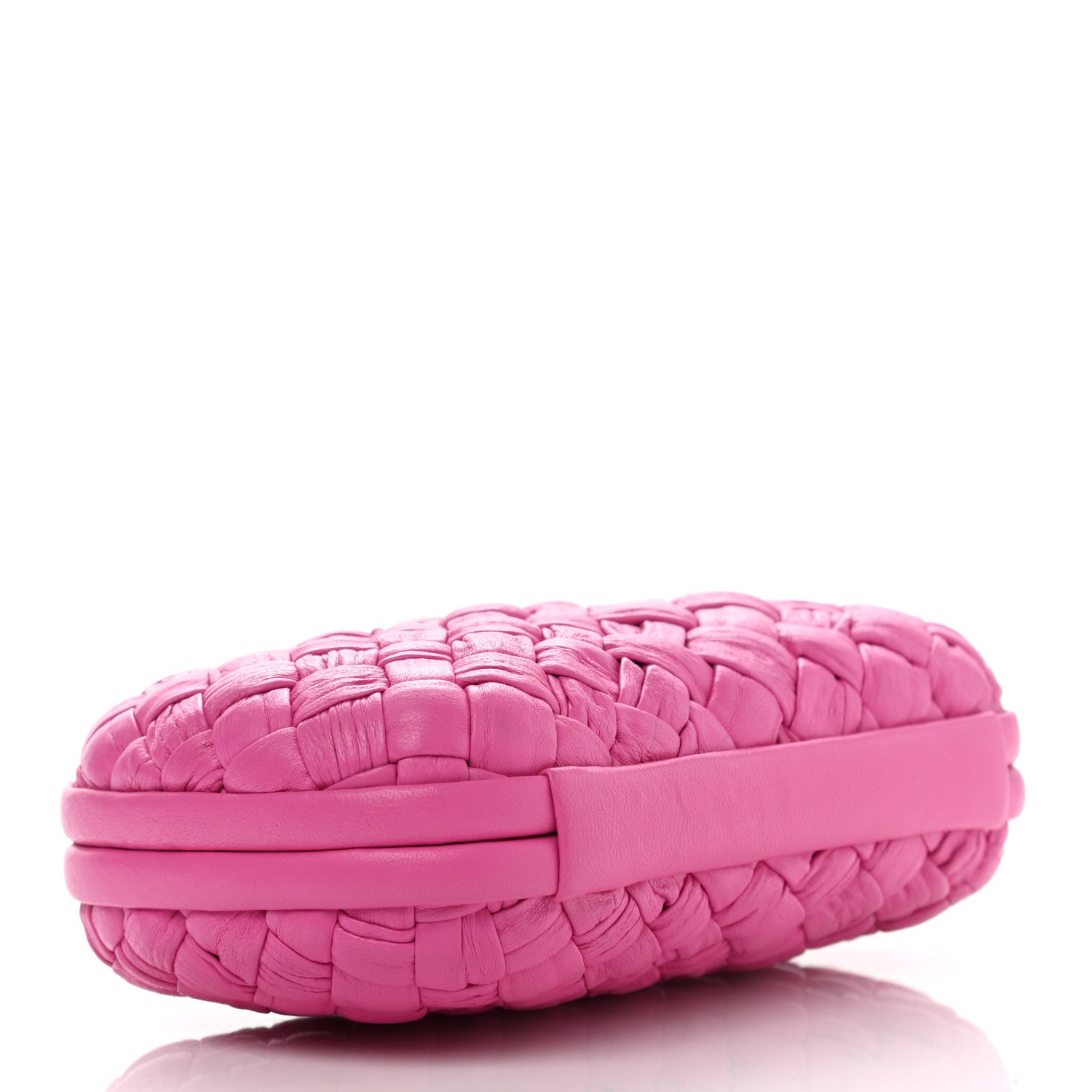 Bottega Veneta Calfskin Knot Clutch Pink 3 of 10