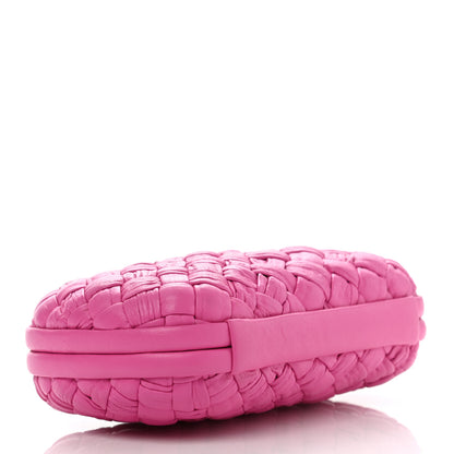 Bottega Veneta Calfskin Knot Clutch Pink 3 of 10