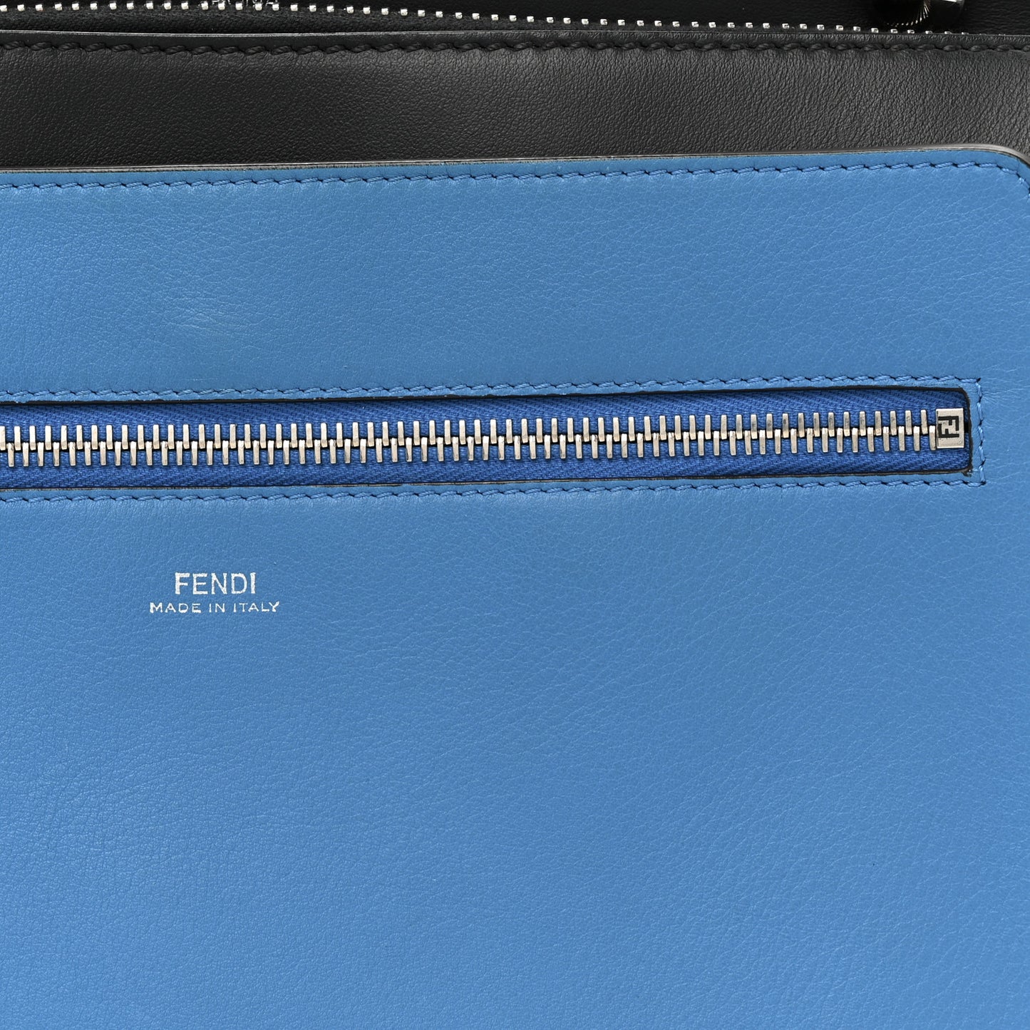 Vitello Baltico Dolce DotCom Satchel Black Blue Royal