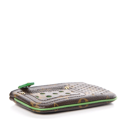 Louis Vuitton Monogram Perforated Key Pouch Green 4 of 9