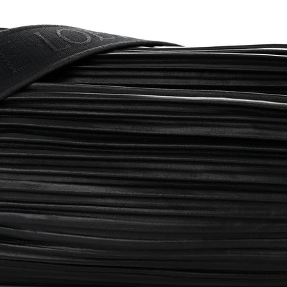 Loewe Lambskin Pleated Bracelet Large Pouch shoulder Bag Black 7 of 12
