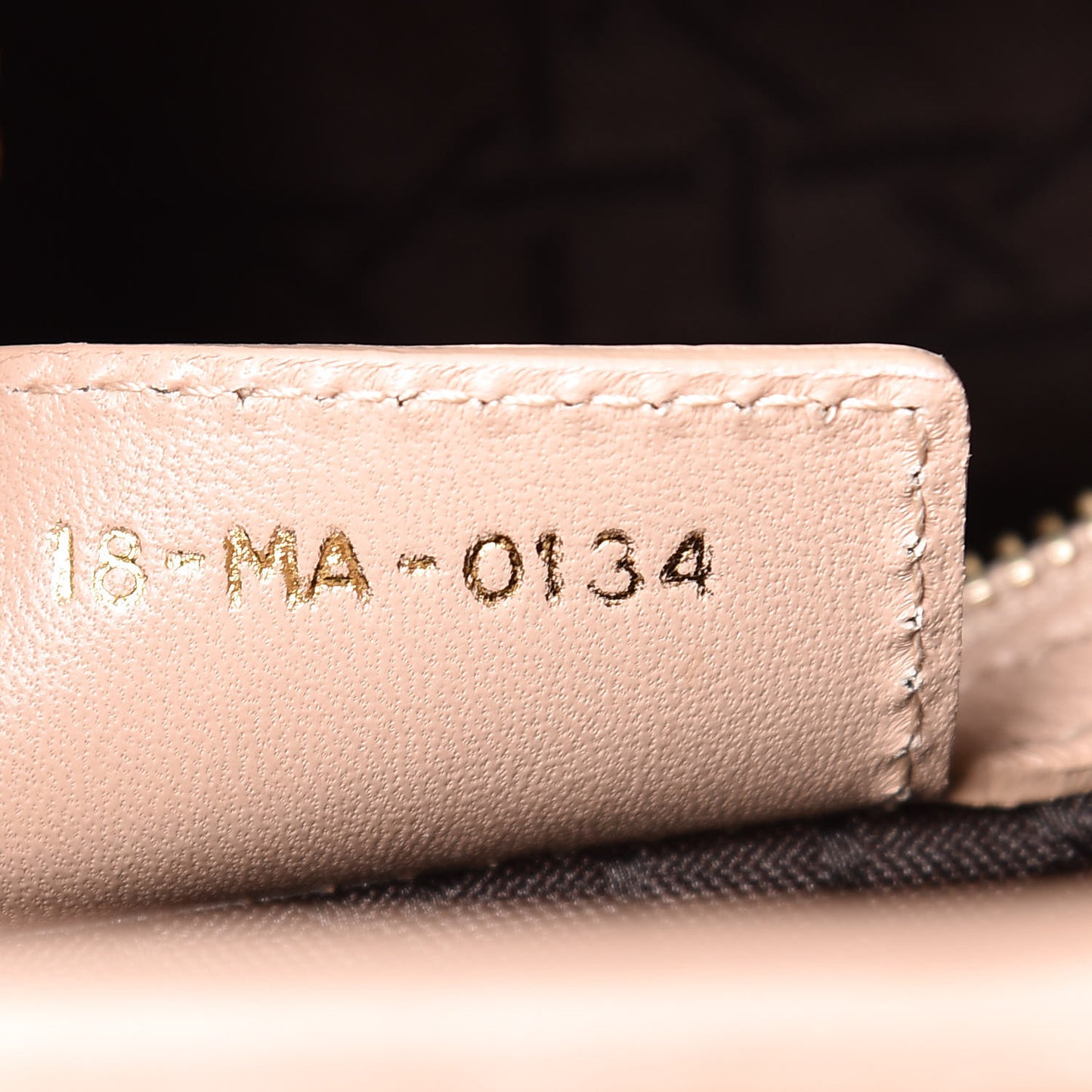 Lambskin Cannage Large Lady Dior Beige