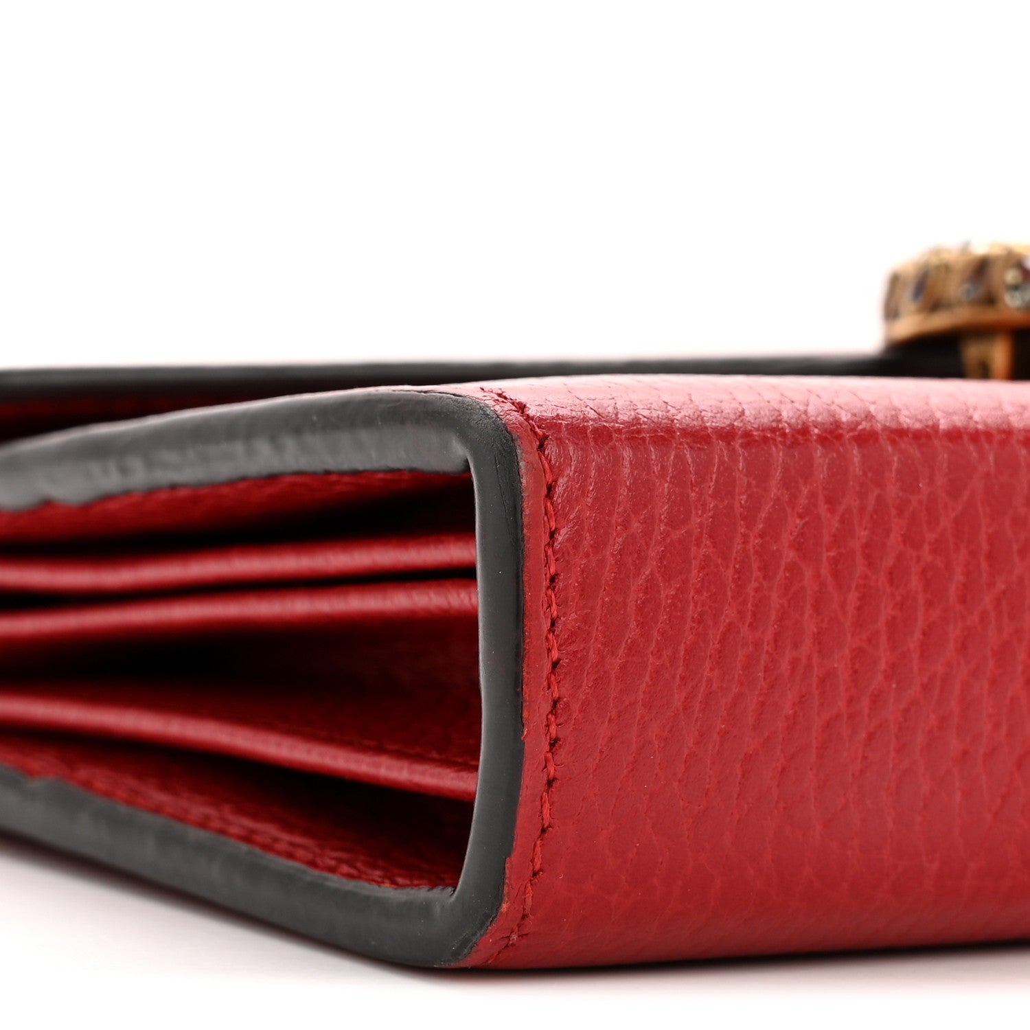 Gucci Calfskin Mini Dionysus Chain Wallet Hibiscus Red 1809722