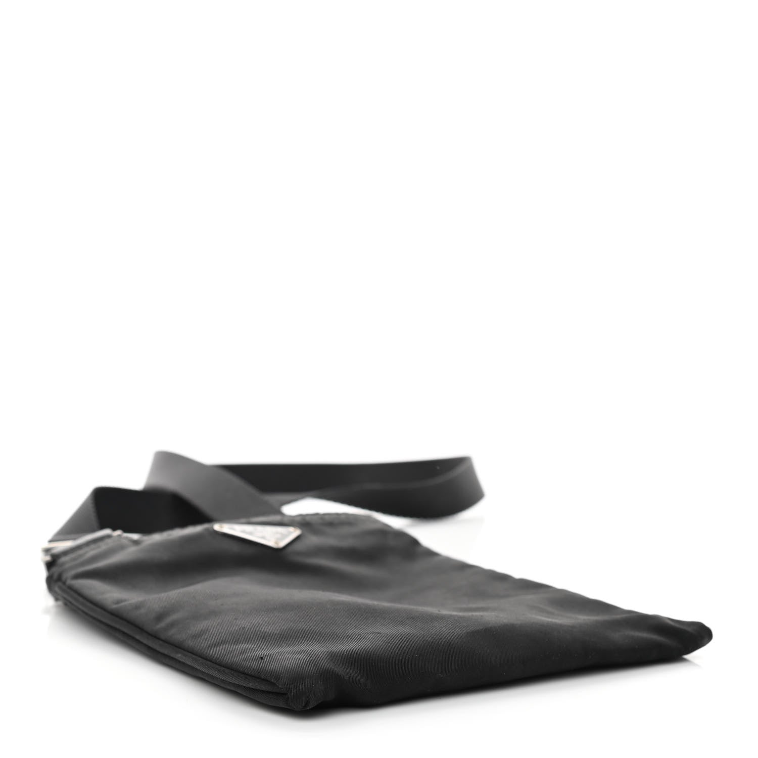 Prada Tessuto Nylon Flat Messenger Bag Black 3 of 7