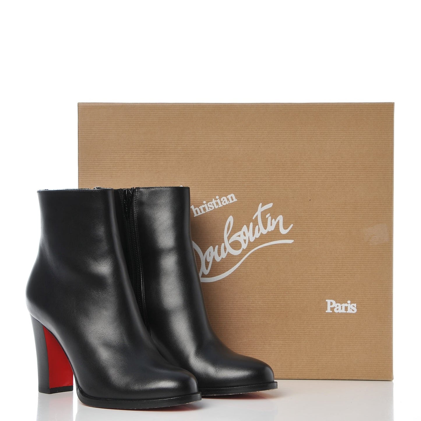 Calfskin Adox 85 Ankle Boots 36.5 Black