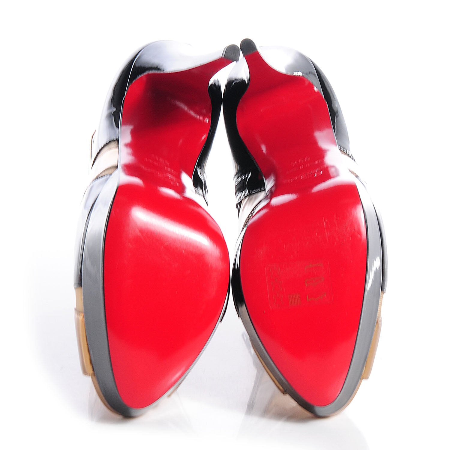 Christian Louboutin Patent Ziggy 150 Peep Toe Boots 39.5 4 of 5