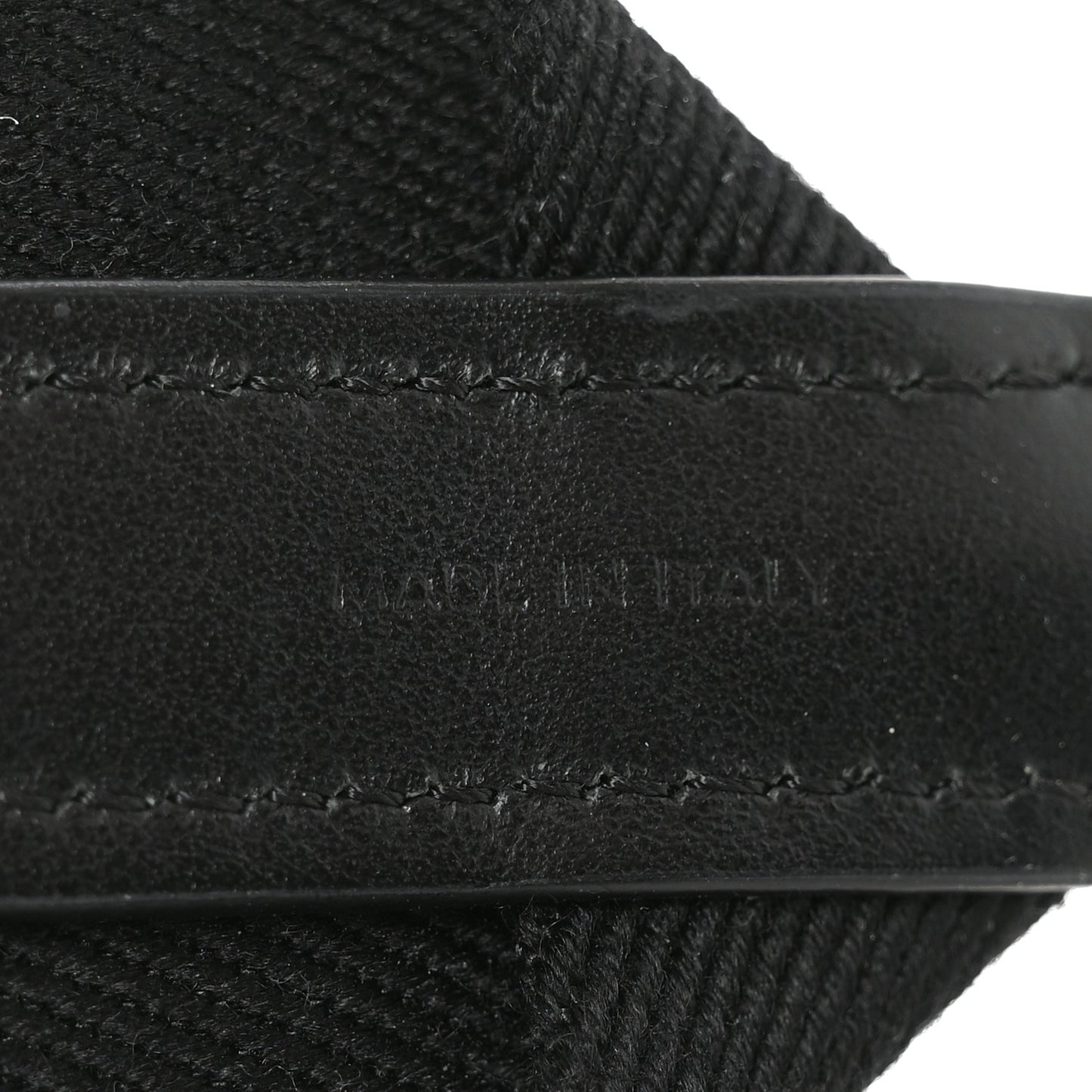 Jacquard Wool Logo Short Strap Black Beige