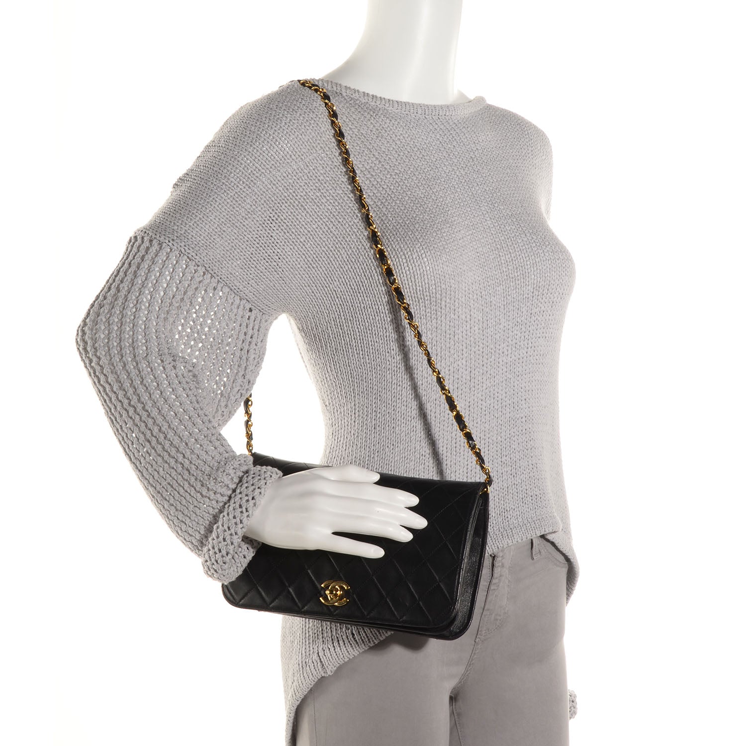 Chanel Lambskin Quilted Small Flap Bag Black 2 of 6