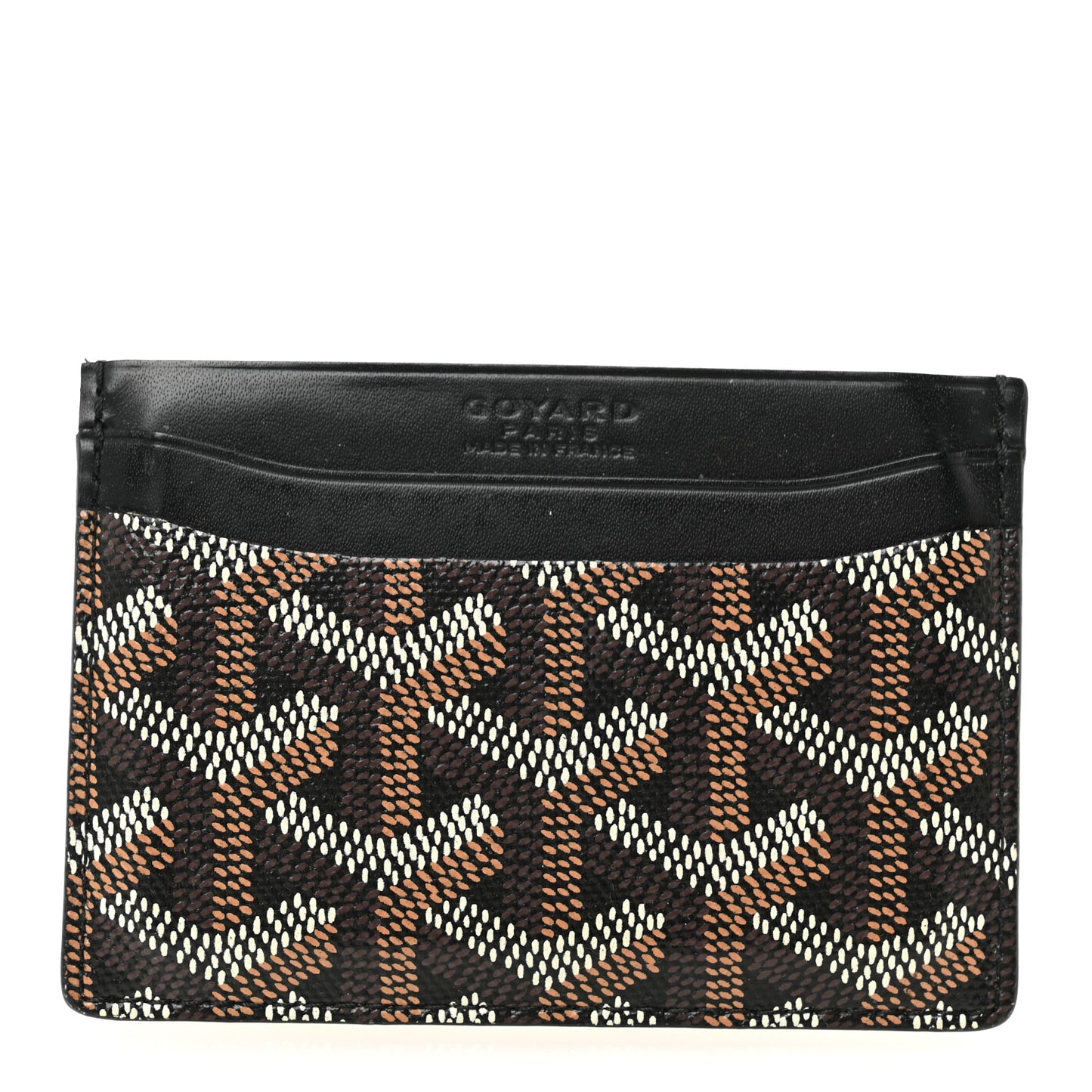 Goyardine Saint Sulpice Card Holder Black