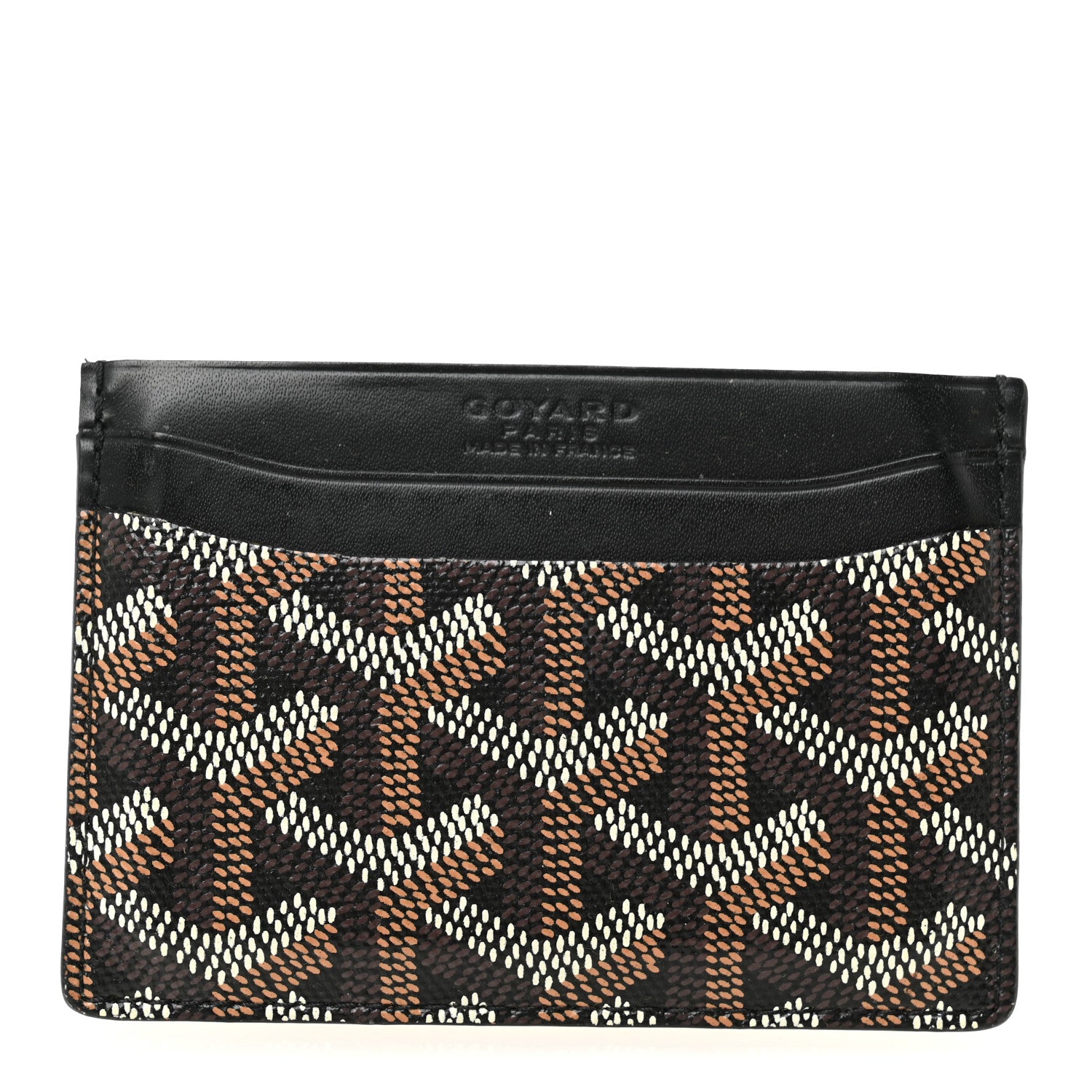 Goyard Goyardine Saint Sulpice Card Holder Black 1 of 6