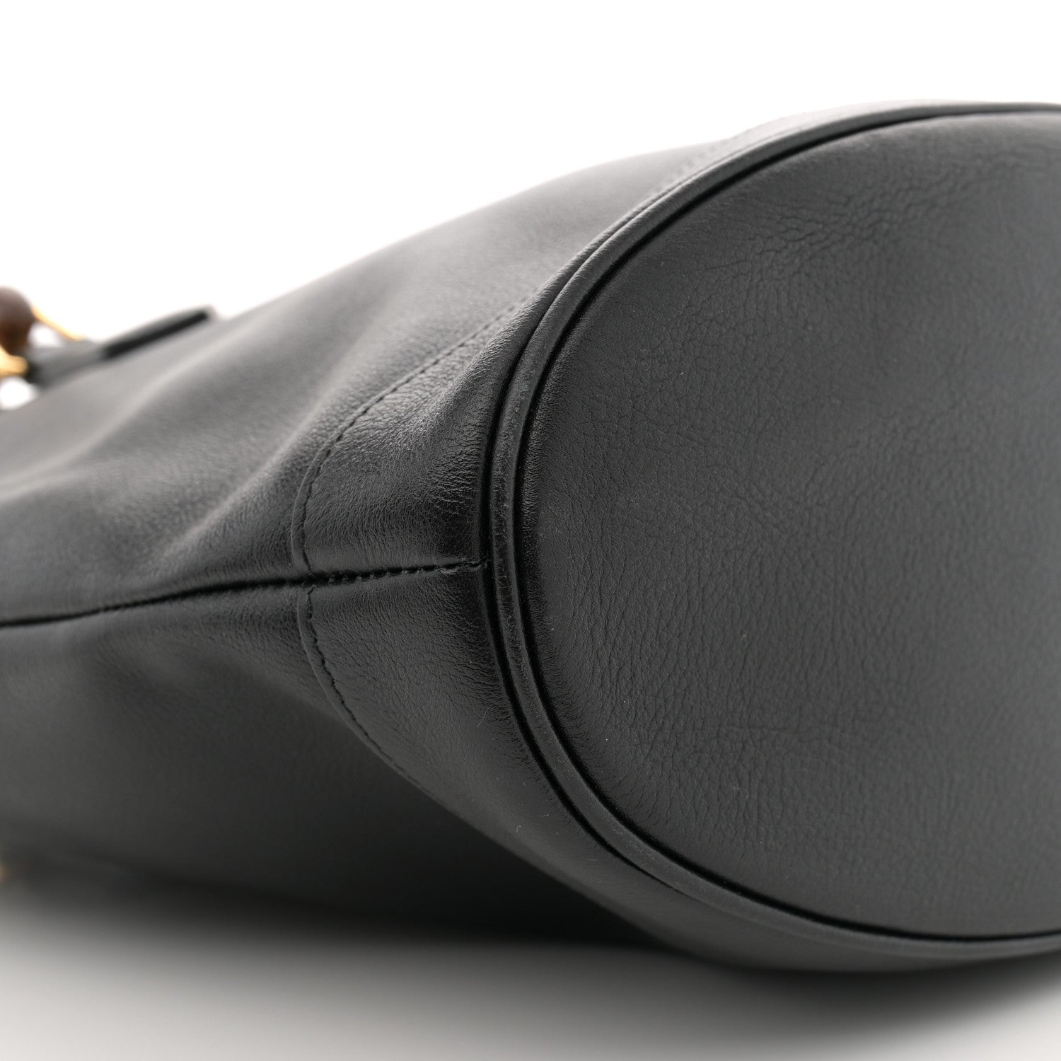 Gucci Calfskin Medium Diana Round Tote Bag Black Grey 9 of 12