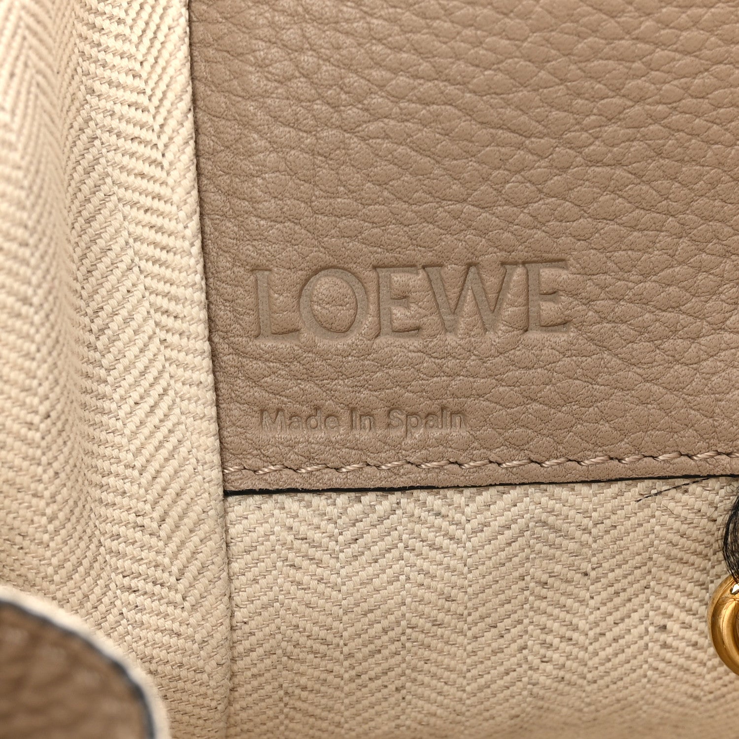 Loewe Calfskin Small Hammock Shoulder Bag Sand Mink 6 of 13