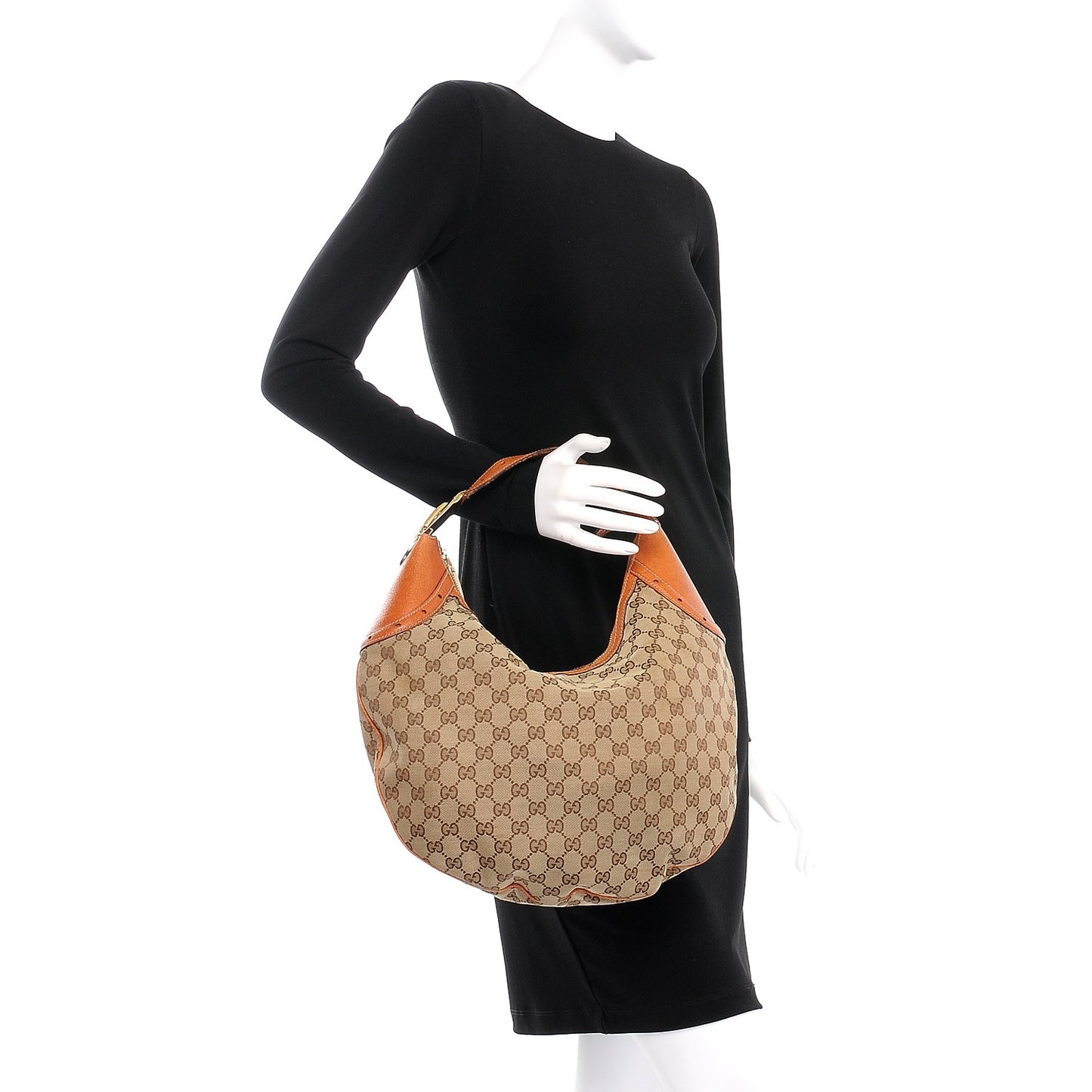 Monogram Glam Hobo Tan