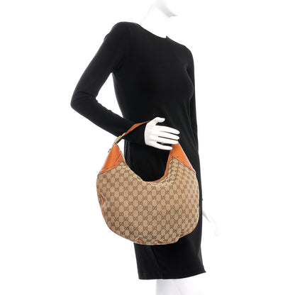 Gucci Monogram Glam Hobo Tan 2 of 17