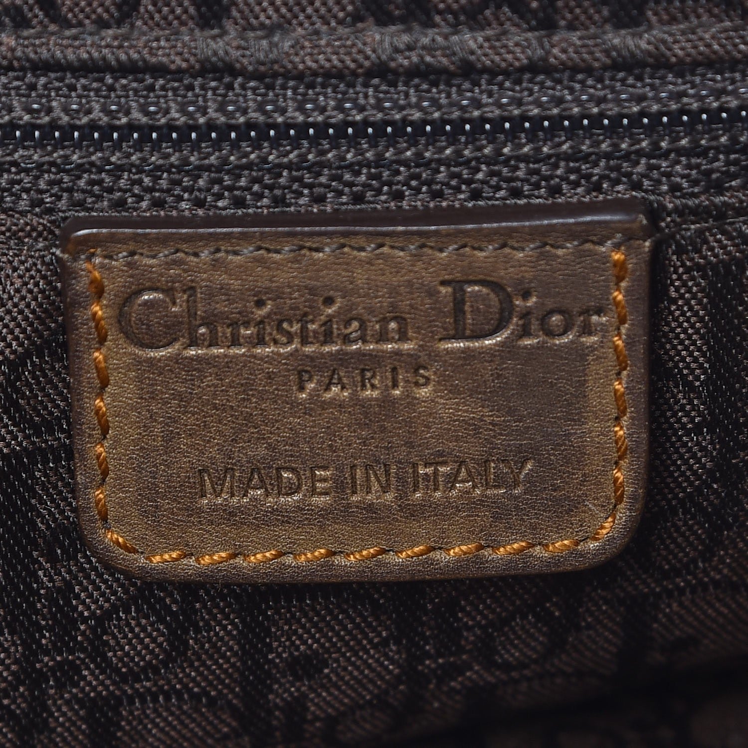 Christian Dior Calfskin Gaucho Brown 6 of 13
