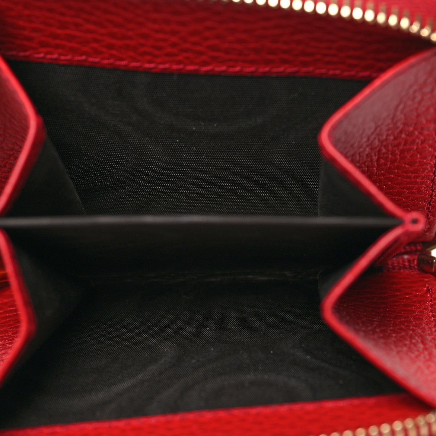 Monogram Dollar Calfskin Zip Around French Flap Wallet Beige Ebony Rosso
