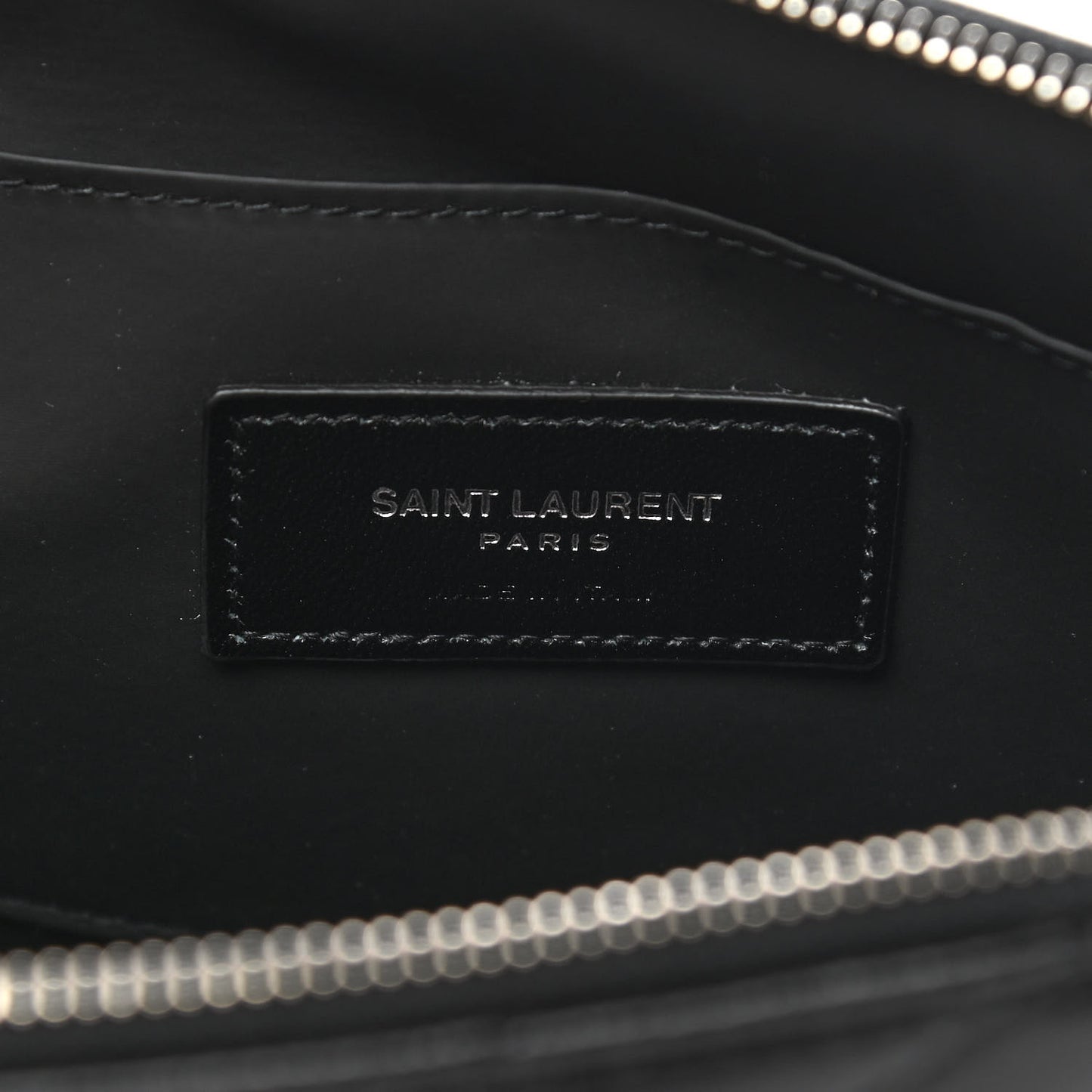 Lambskin Matelasse Cosmetic Case Black