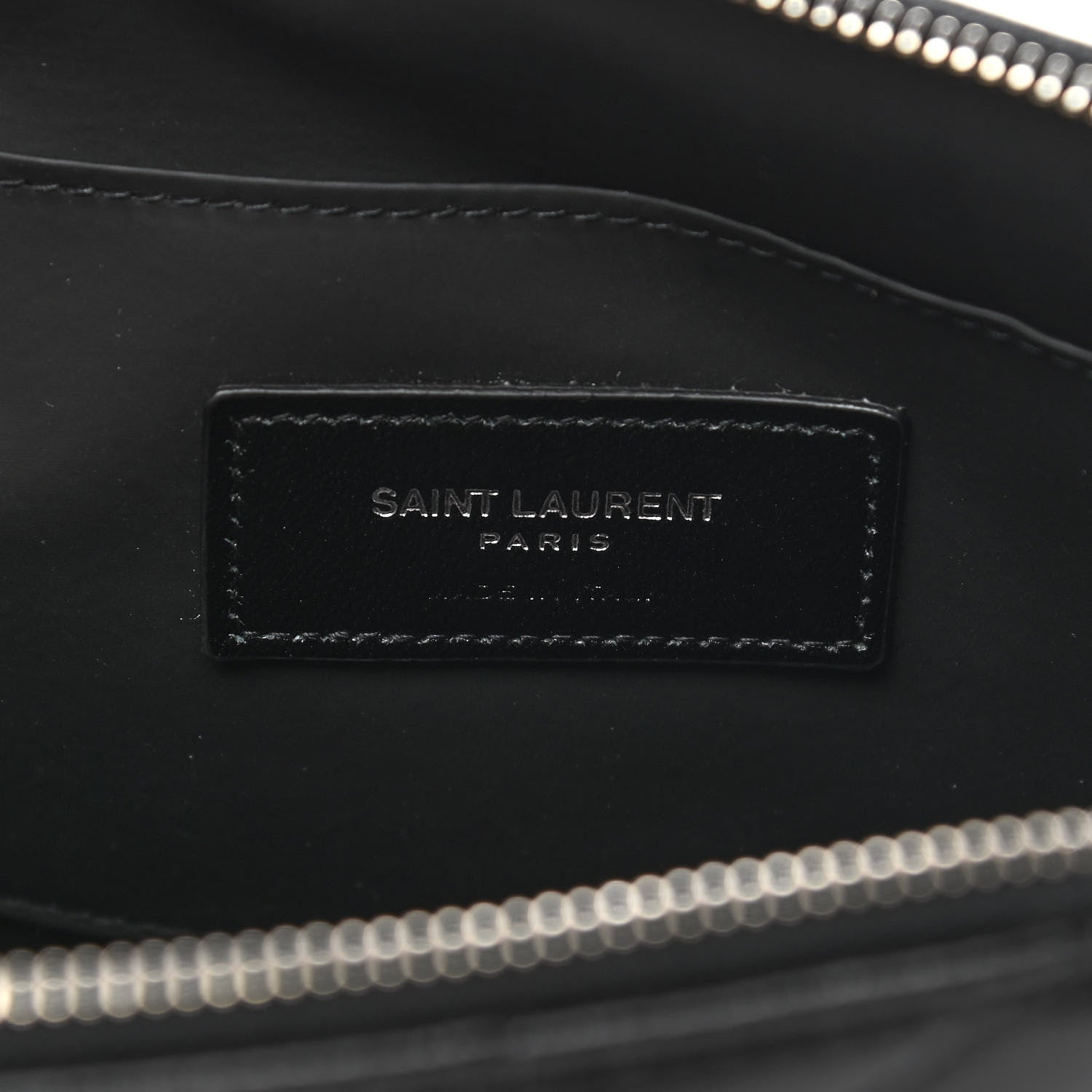 Saint Laurent Lambskin Matelasse Cosmetic Case Black 6 of 8