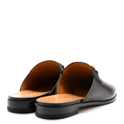 Gucci Jakarta Calfskin Mens Horsebit Slippers 7 Black 4 of 10