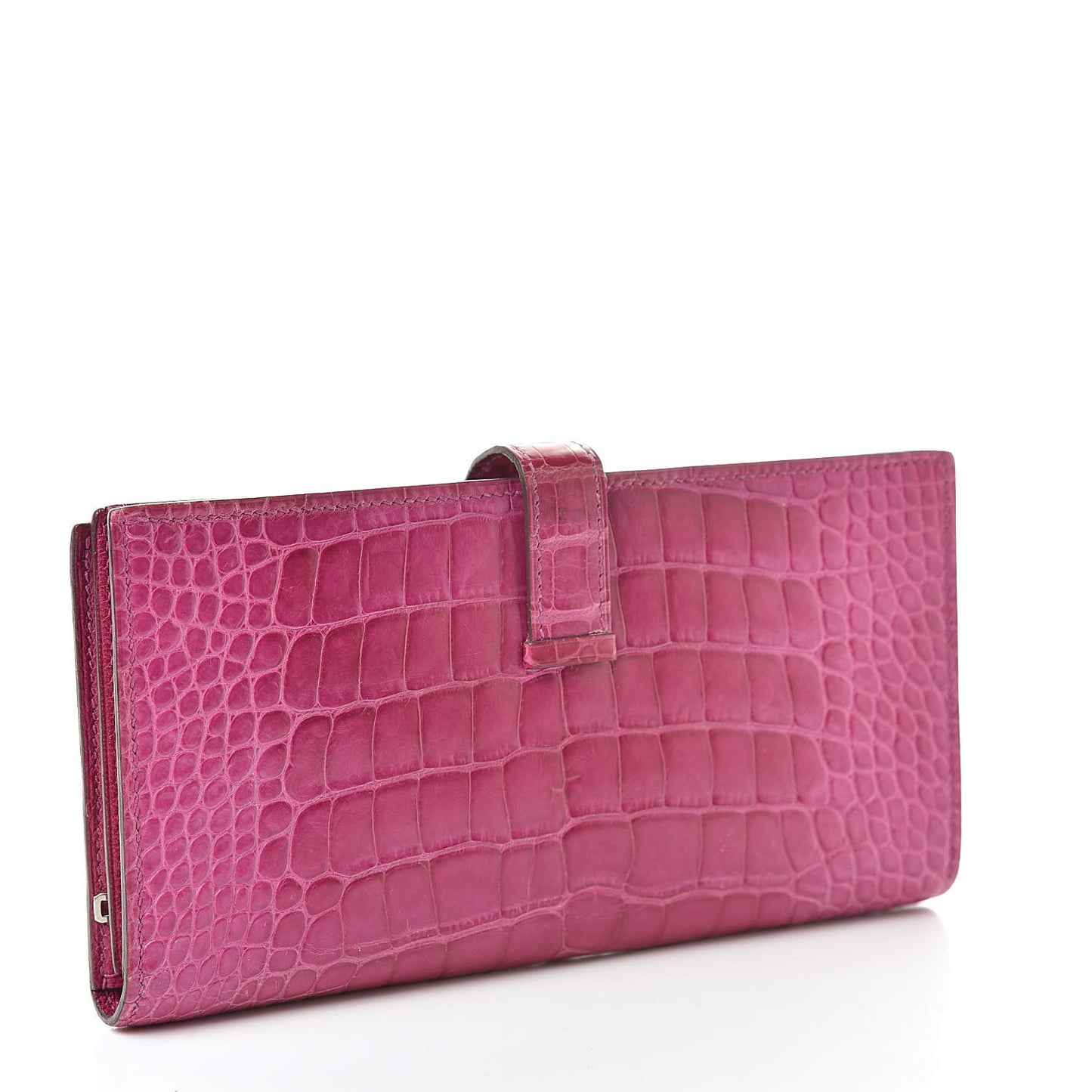 Shiny Alligator Bearn Wallet Rose Scheherazade