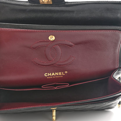 Chanel Lambskin Quilted Medium Double Flap Black 4 of 10