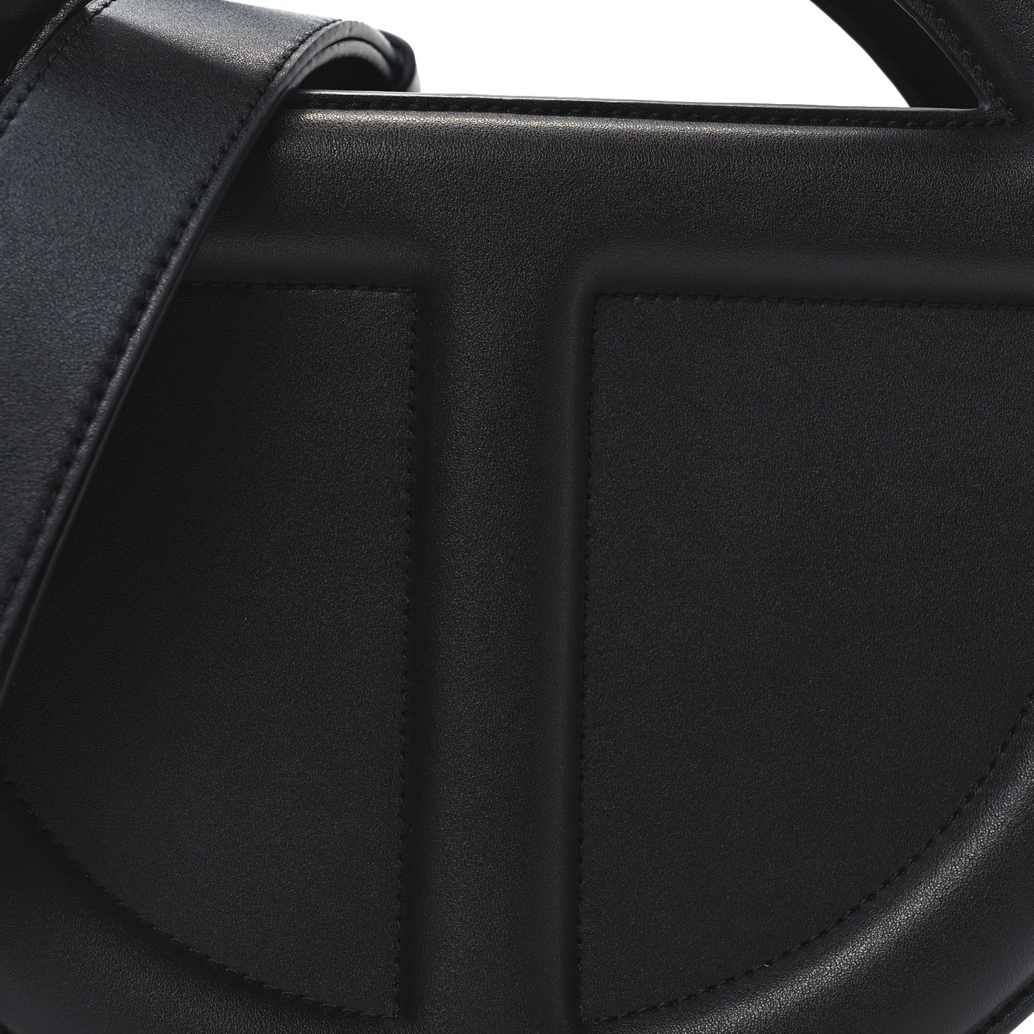 Telfar Vegan Leather Major Circle Bag Black 8 of 11