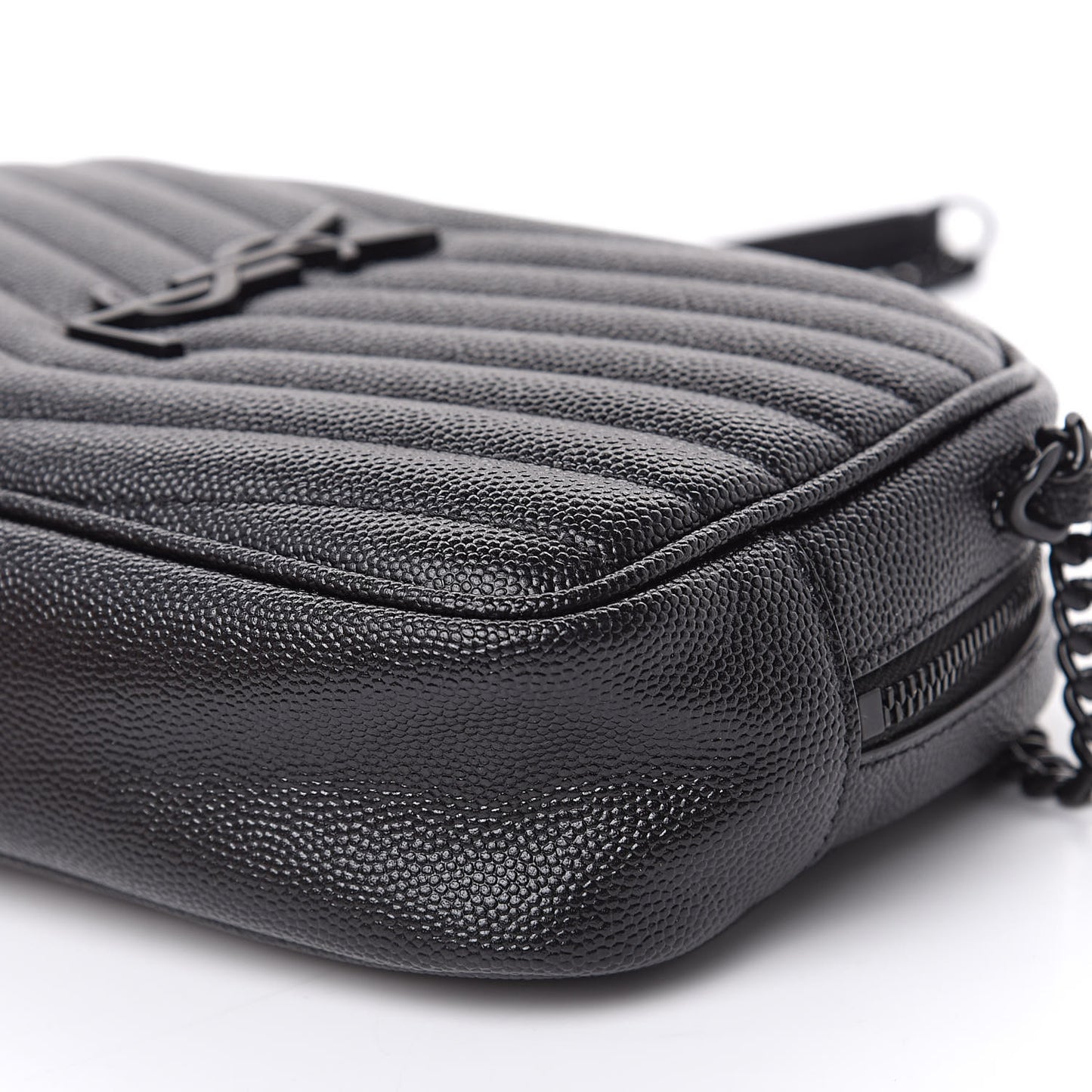 Grain De Poudre Matelasse Monogram Mini Lou Camera Bag Black