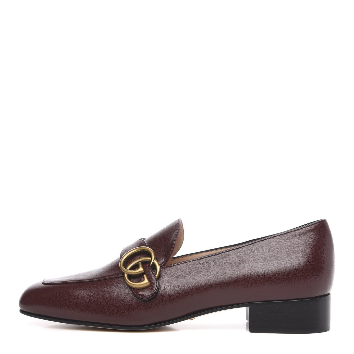 Malaga Kid Womens GG Marmont Loafers 39 Vintage Bordeaux