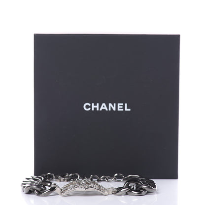 Chanel Crystal CC Chain Link Choker Dark Silver 5 of 5