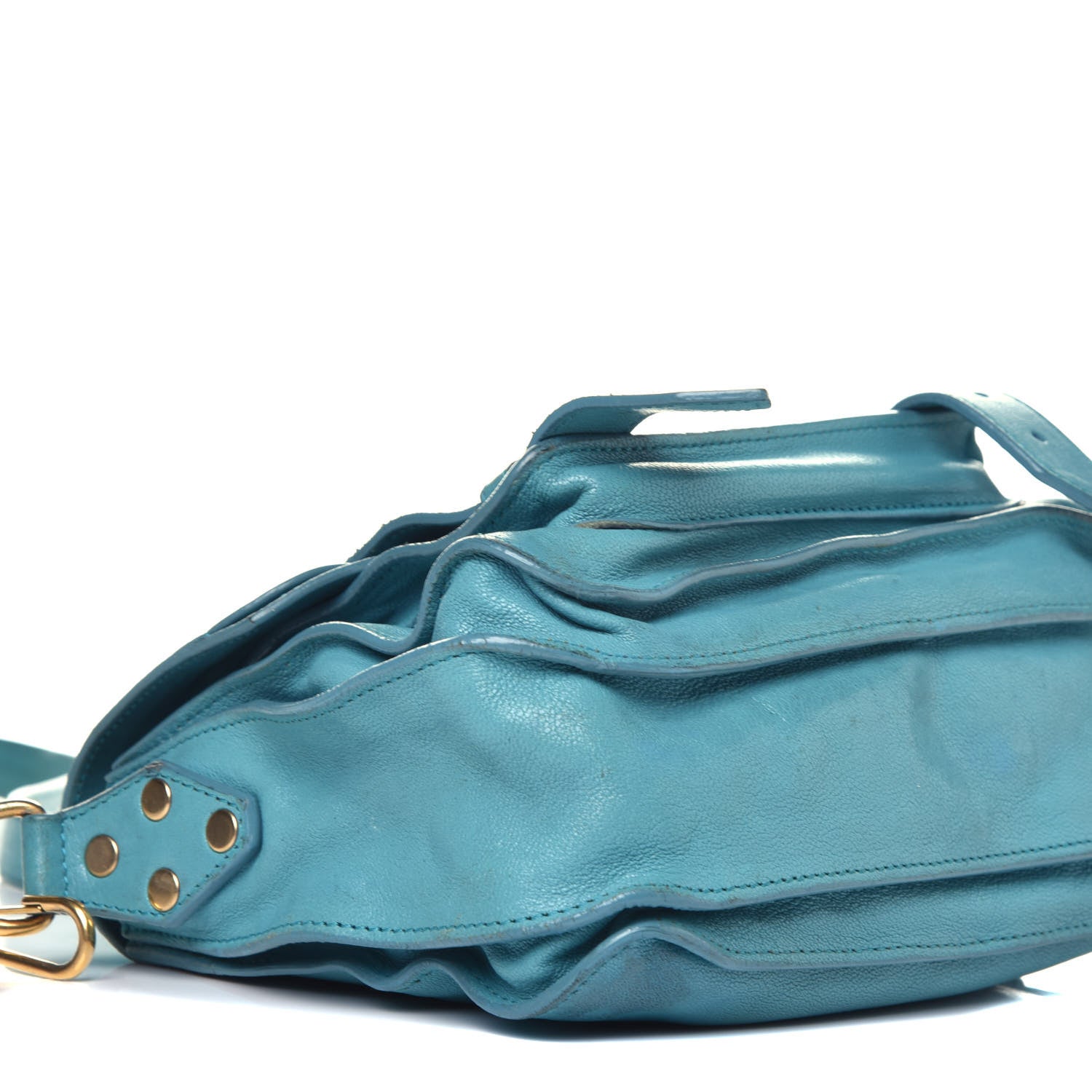 Proenza Schouler Lambskin PS1 Mini Pouch Messenger Bag Lagoon 8 of 12