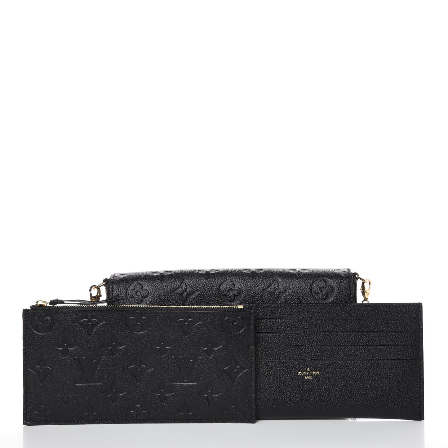 Empreinte Pochette Felicie Chain Wallet Black