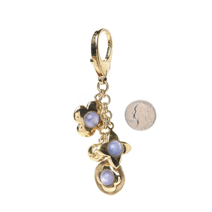Louis Vuitton Tresor Bag Charm Purple Gold 2 of 2