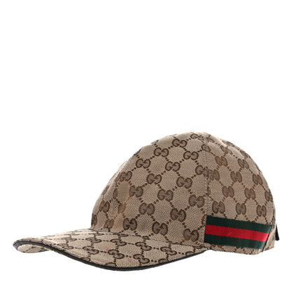 Gucci Monogram Web Baseball Hat L Beige Cocoa 1 of 15